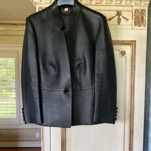 Burberry leather jacket